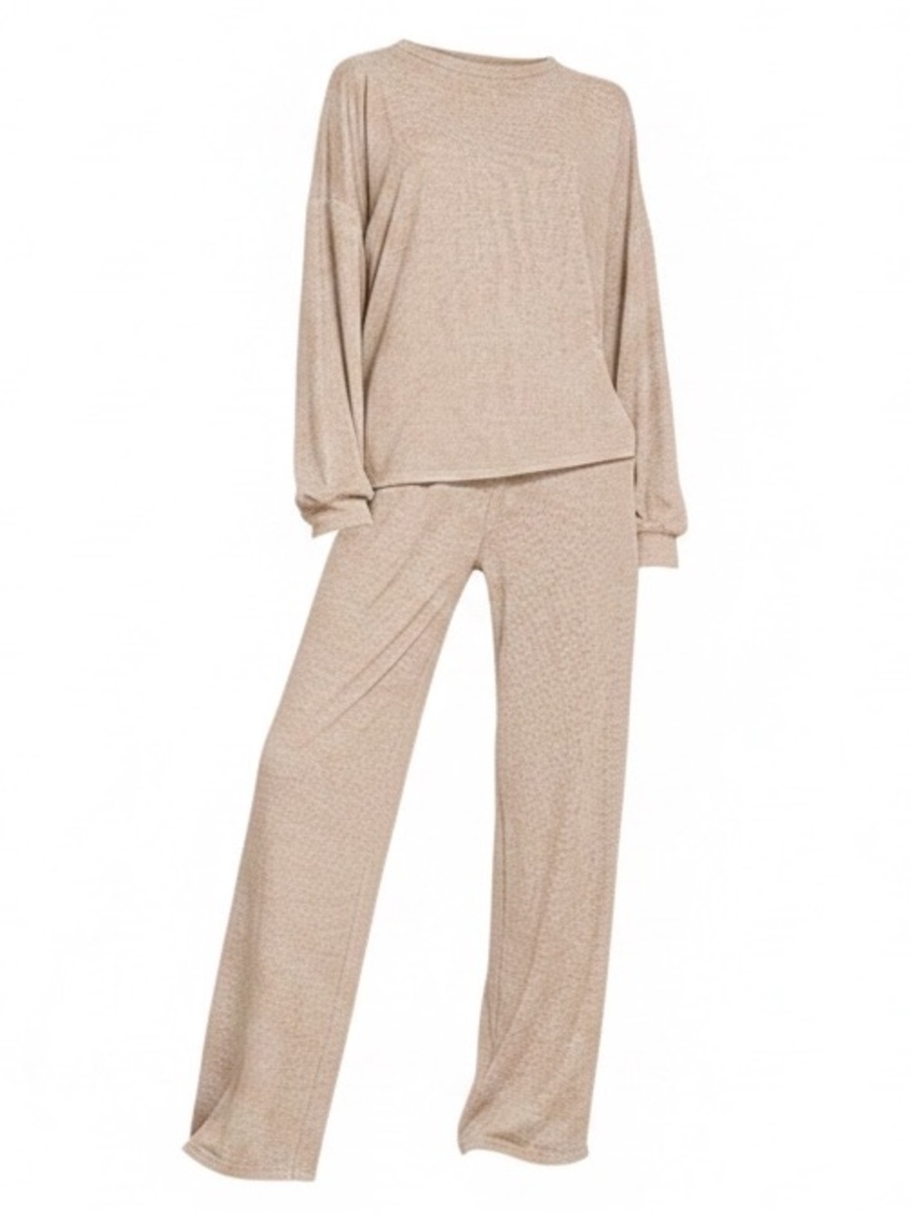 Zenana Hacci Knit Wide Leg Lounge Set